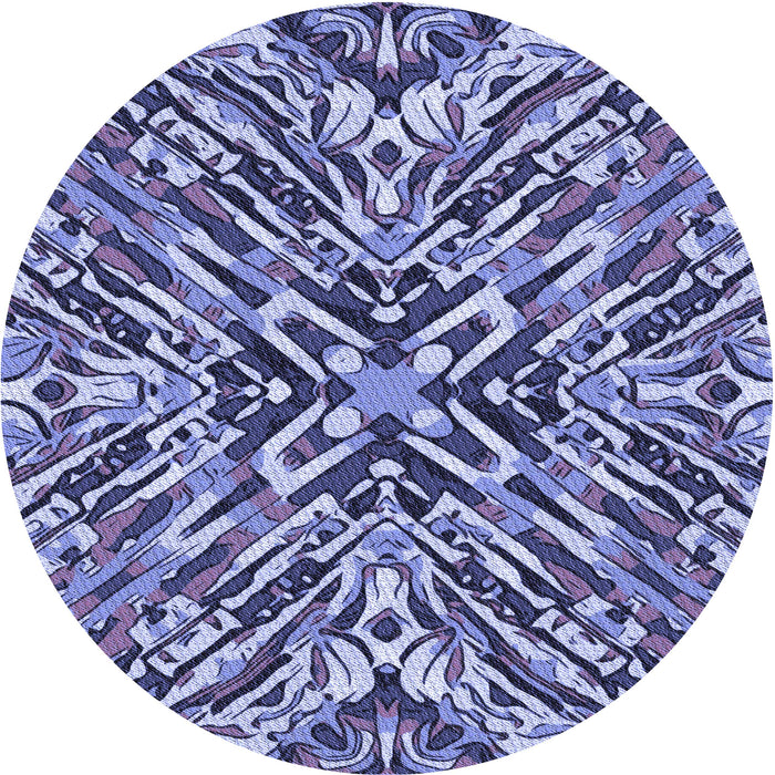 Square Machine Washable Transitional Jeans Blue Rug in a Living Room, wshpat230blu