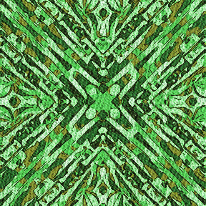 Machine Washable Transitional Deep Emerald Green Rug, wshpat230grn