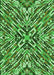 Patterned Deep Emerald Green Rug, pat230grn