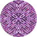 Square Machine Washable Transitional Violet Purple Rug in a Living Room, wshpat230pur