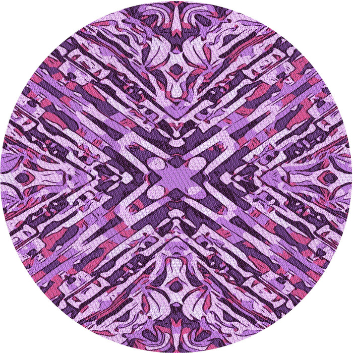 Square Patterned Violet Purple Rug, pat230pur
