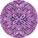 Square Patterned Violet Purple Rug, pat230pur