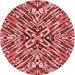Square Patterned Light Coral Pink Rug, pat230rd