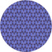 Square Patterned Deep Periwinkle Purple Rug, pat2300blu