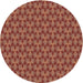 Square Patterned Red Rug, pat2300brn