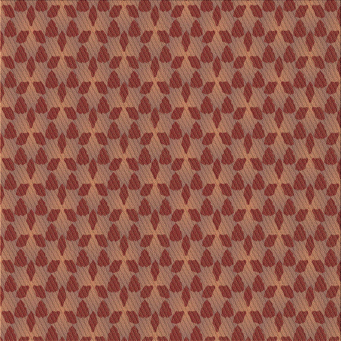 Round Patterned Red Rug, pat2300brn