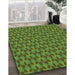 Machine Washable Transitional Apple Green Rug in a Family Room, wshpat2300grn