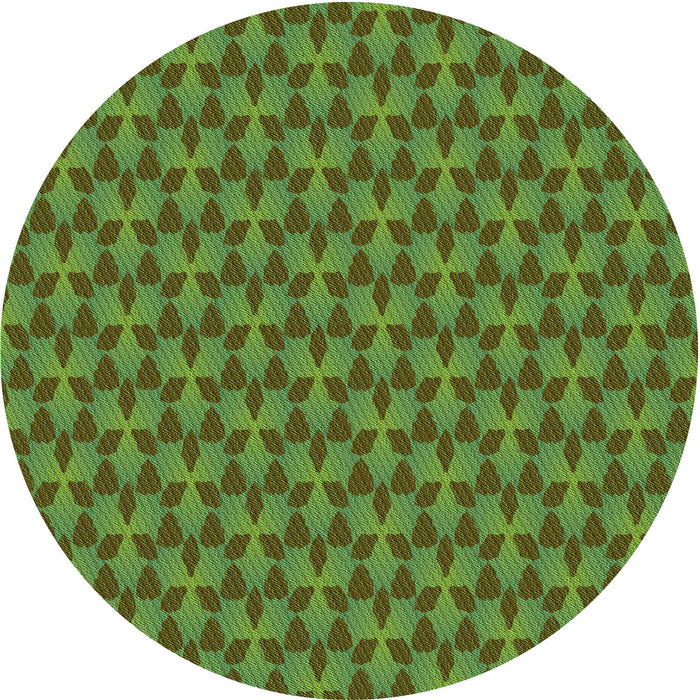 Square Machine Washable Transitional Apple Green Rug in a Living Room, wshpat2300grn