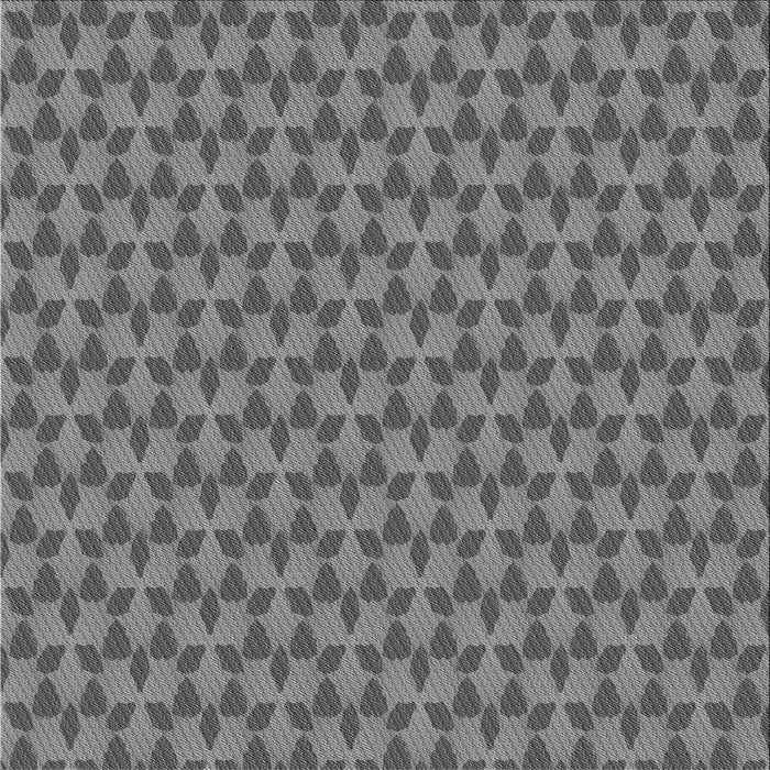 Round Patterned Gray Rug, pat2300gry