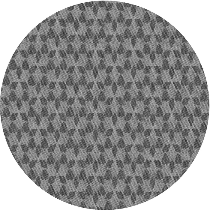 Square Patterned Gray Rug, pat2300gry