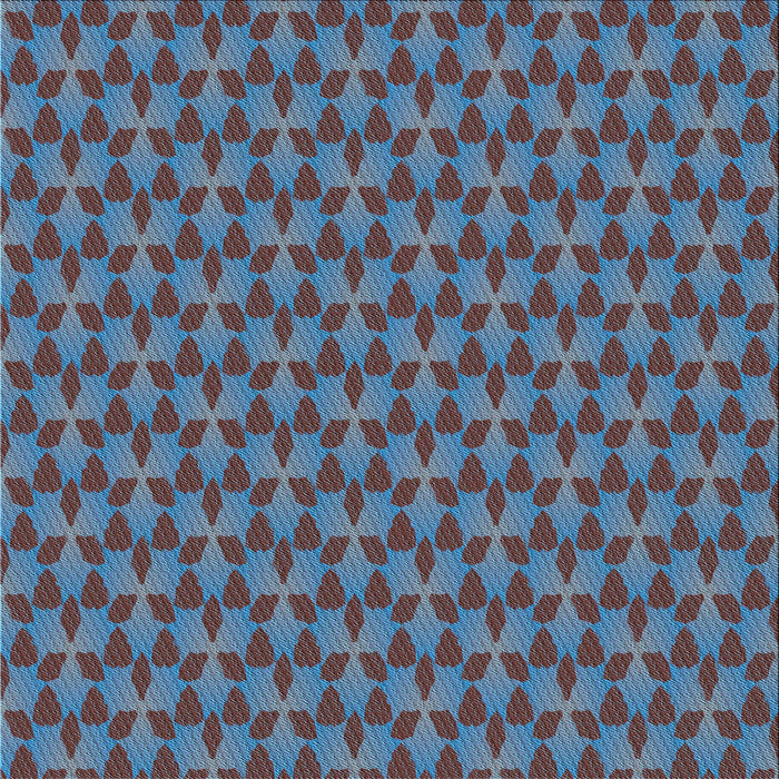 Round Machine Washable Transitional Blue Rug, wshpat2300lblu