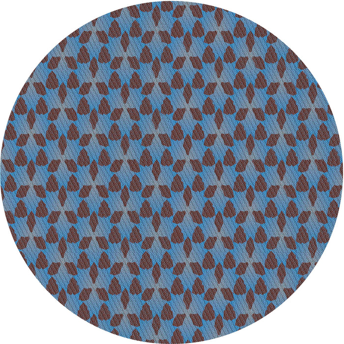 Square Machine Washable Transitional Blue Rug in a Living Room, wshpat2300lblu