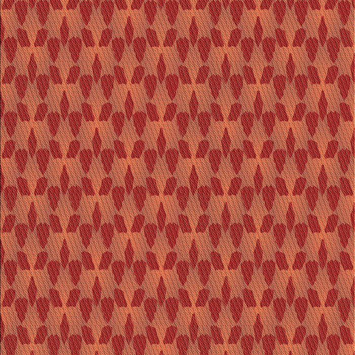 Patterned Orange Red Orange Rug, pat2300org
