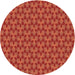 Square Patterned Orange Red Orange Rug, pat2300org