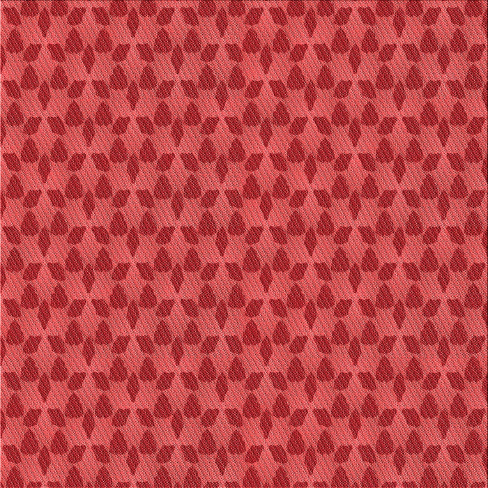 Round Patterned Red Rug, pat2300rd