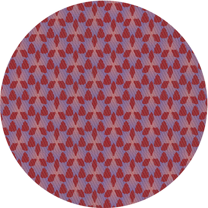 Square Machine Washable Transitional Pale Violet Red Pink Rug, wshpat2300