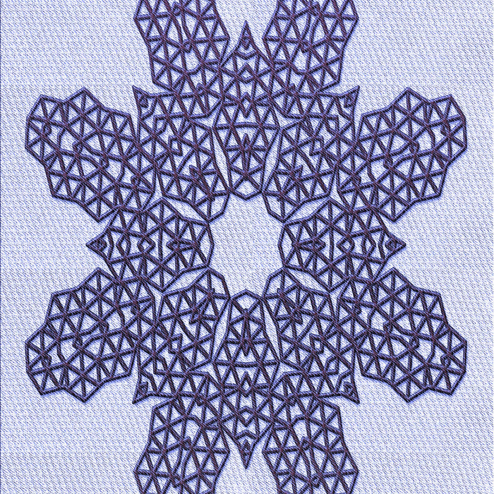 Patterned Blue Rug, pat2301blu