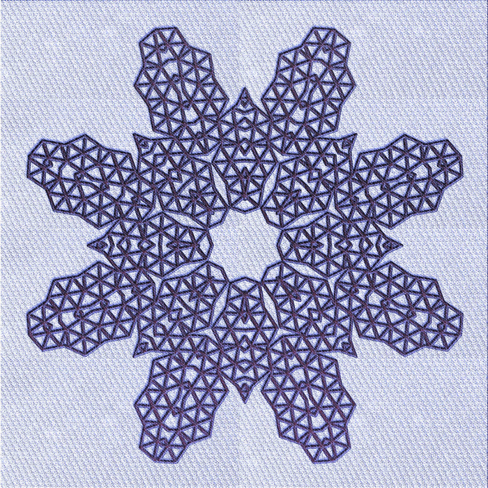 Round Patterned Blue Rug, pat2301blu