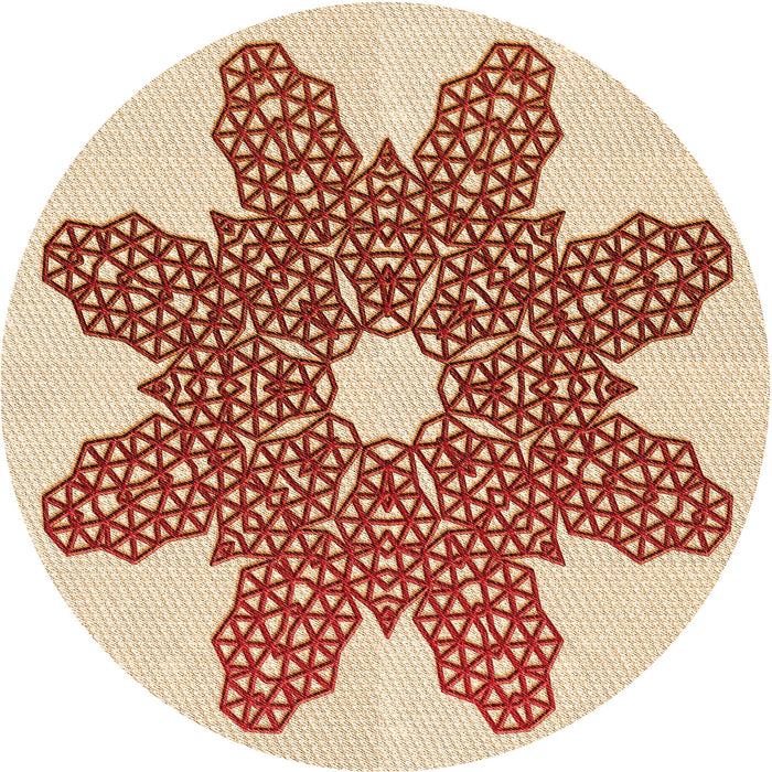 Square Machine Washable Transitional Red Rug in a Living Room, wshpat2301org