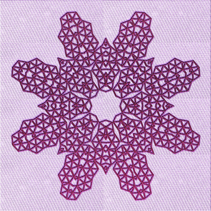 Round Machine Washable Transitional Orchid Purple Rug, wshpat2301pur