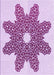 Machine Washable Transitional Orchid Purple Rug, wshpat2301pur