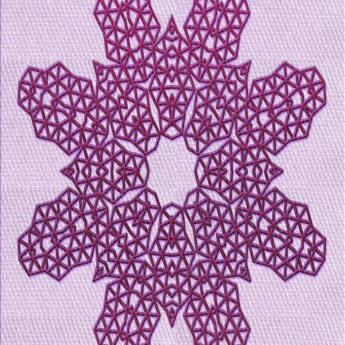 Patterned Orchid Purple Rug, pat2301pur