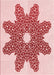 Patterned Red Rug, pat2301rd