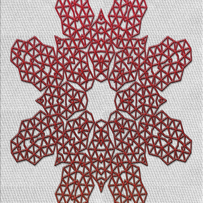 Patterned Chestnut Brown Novelty Rug, pat2301