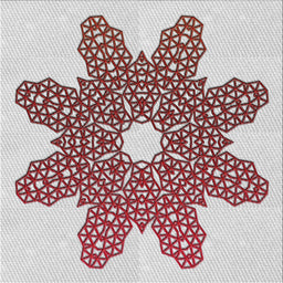 Sideview of Machine Washable Transitional Chestnut Brown Rug, wshpat2301