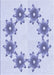 Patterned Lavender Blue Rug, pat2302blu