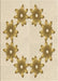 Patterned Vanilla Gold Rug, pat2302brn