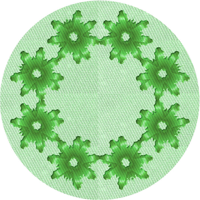 Square Machine Washable Transitional Light Green Rug in a Living Room, wshpat2302grn