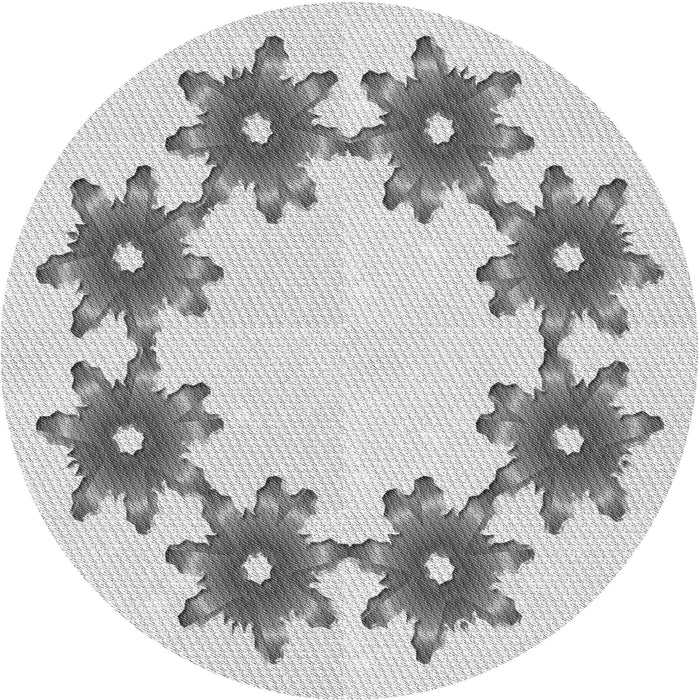 Square Machine Washable Transitional Platinum Gray Rug in a Living Room, wshpat2302gry