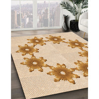 Patterned Orange Rug, pat2302org