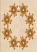 Patterned Orange Rug, pat2302org