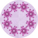 Square Patterned Crimson Purple Rug, pat2302pur