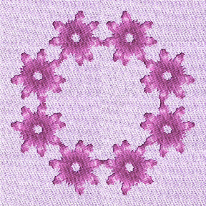 Round Patterned Crimson Purple Rug, pat2302pur