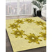 Machine Washable Transitional Orange Gold Rug in a Family Room, wshpat2302yw