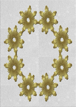 Patterned Khaki Green Novelty Rug, pat2302