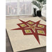 Machine Washable Transitional Vanilla Gold Rug in a Family Room, wshpat2303brn