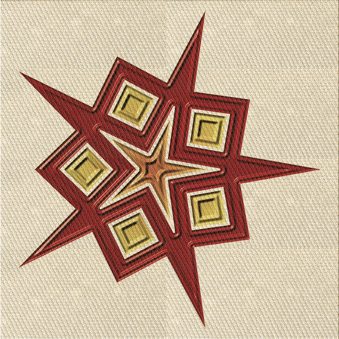 Round Machine Washable Transitional Vanilla Gold Rug, wshpat2303brn