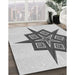 Machine Washable Transitional Gray Rug in a Family Room, wshpat2303gry