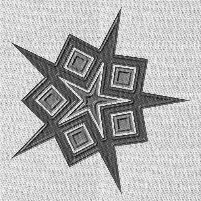 Round Machine Washable Transitional Gray Rug, wshpat2303gry