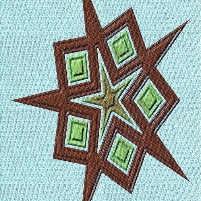 Patterned Electric Blue Rug, pat2303lblu