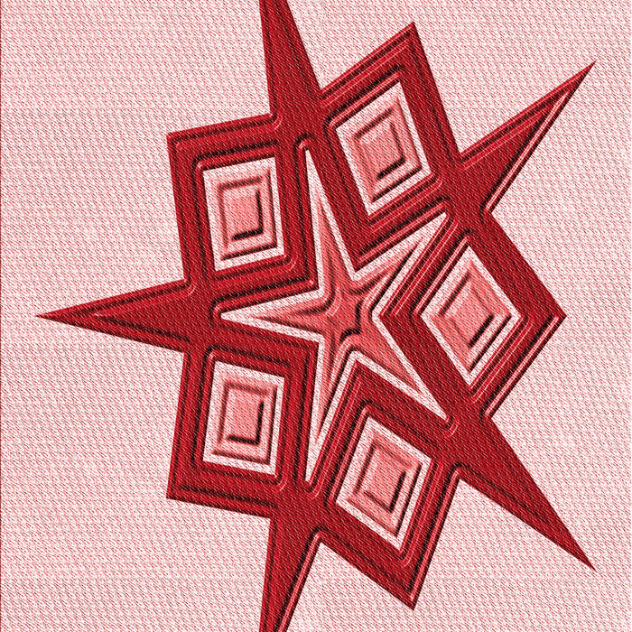 Patterned Red Rug, pat2303rd