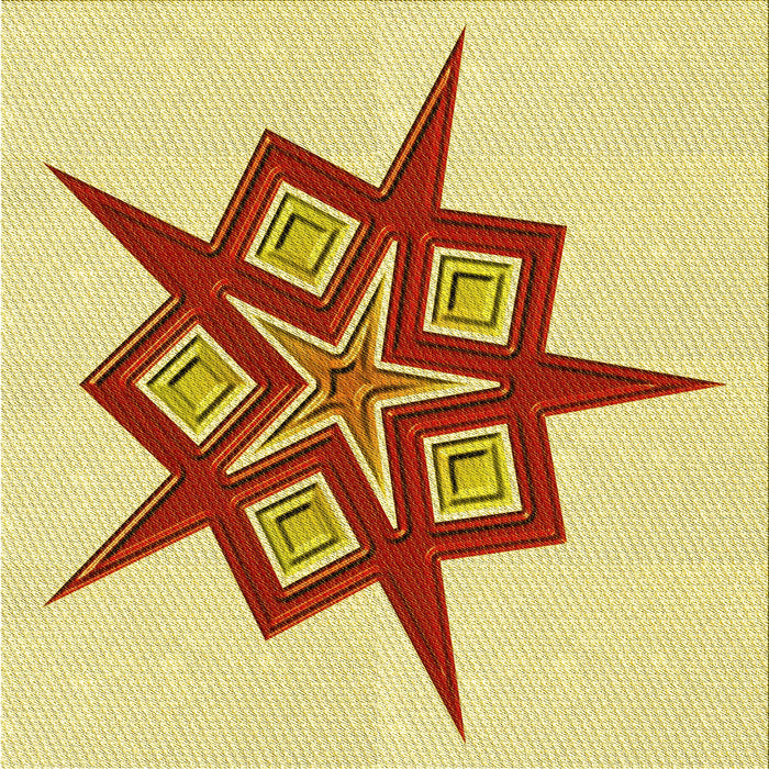 Round Machine Washable Transitional Orange Rug, wshpat2303yw