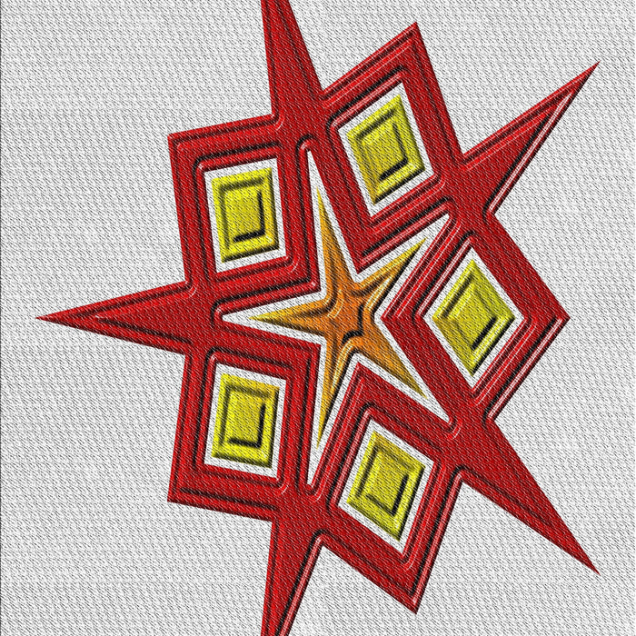 Patterned Rust Pink Novelty Rug, pat2303