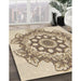 Machine Washable Transitional Khaki Gold Rug in a Family Room, wshpat2304brn