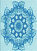 Patterned Blue Rug, pat2304lblu