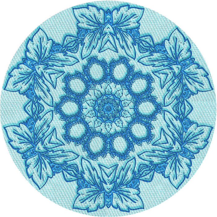 Square Machine Washable Transitional Blue Rug in a Living Room, wshpat2304lblu